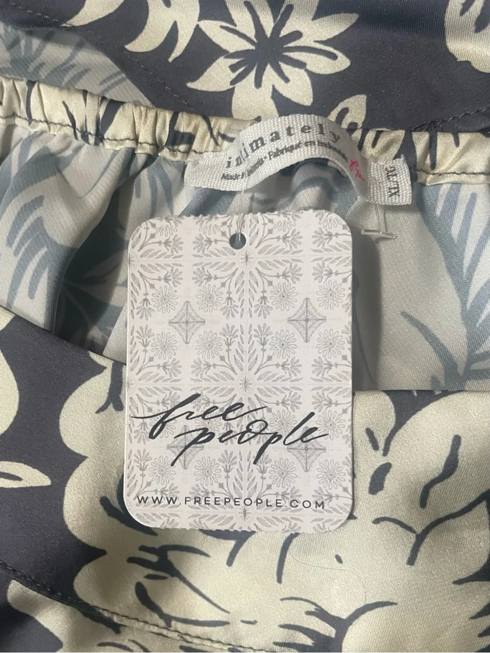 Free People Intimately Might Be Something Printed Cami in Shadow Combo